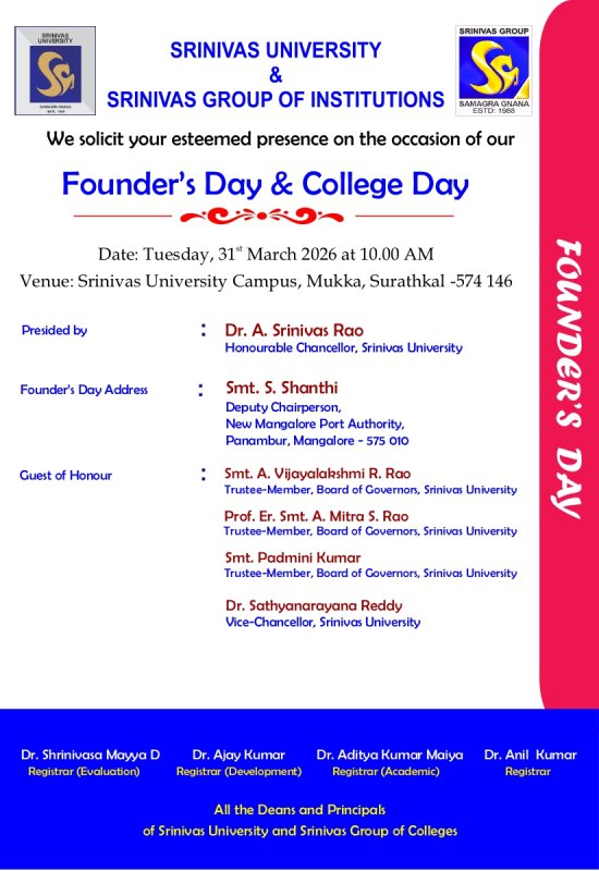 Founder’s Day &amp; College Day