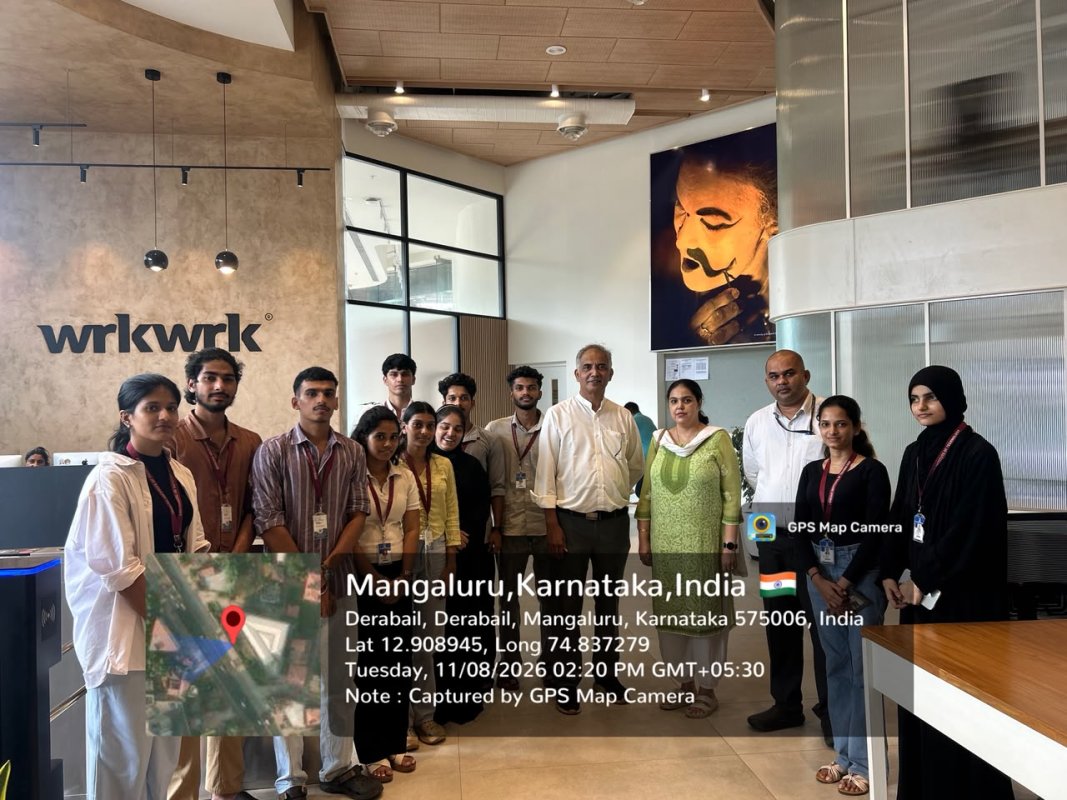 Architectural Case Study Visit: 7th-Semester B.Arch. Students Explore Wrkwrk Coworking Space, Mangalore - Image 2