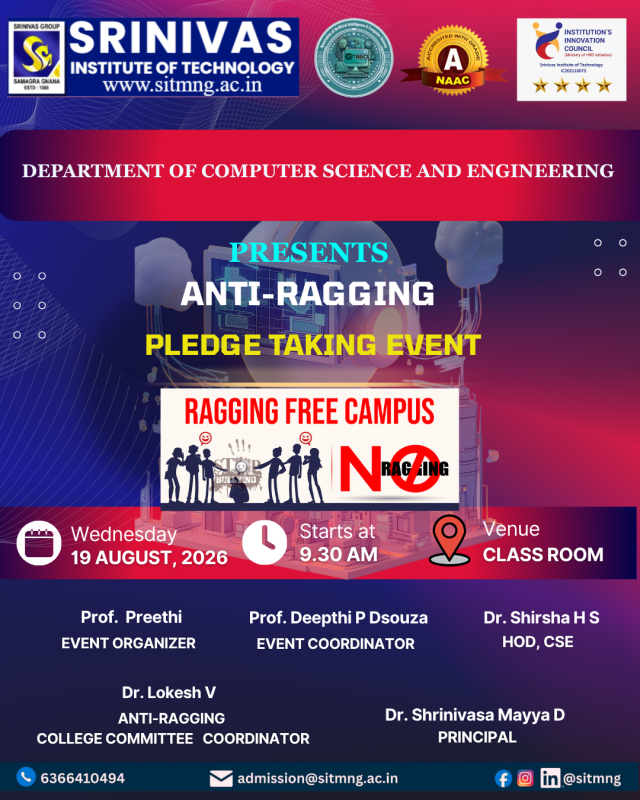Anti-Ragging Pledge Taking Event