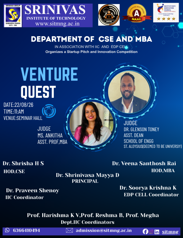 Venture Quest – Startup Pitch and Innovation Competition