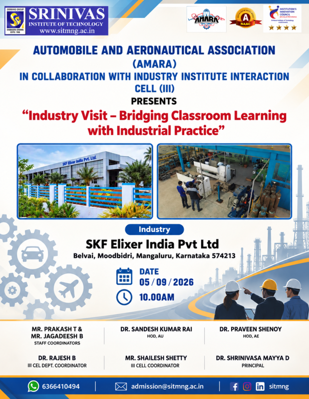 AMARA and  III Cell Organize Industry Visit to SKF Elixer India