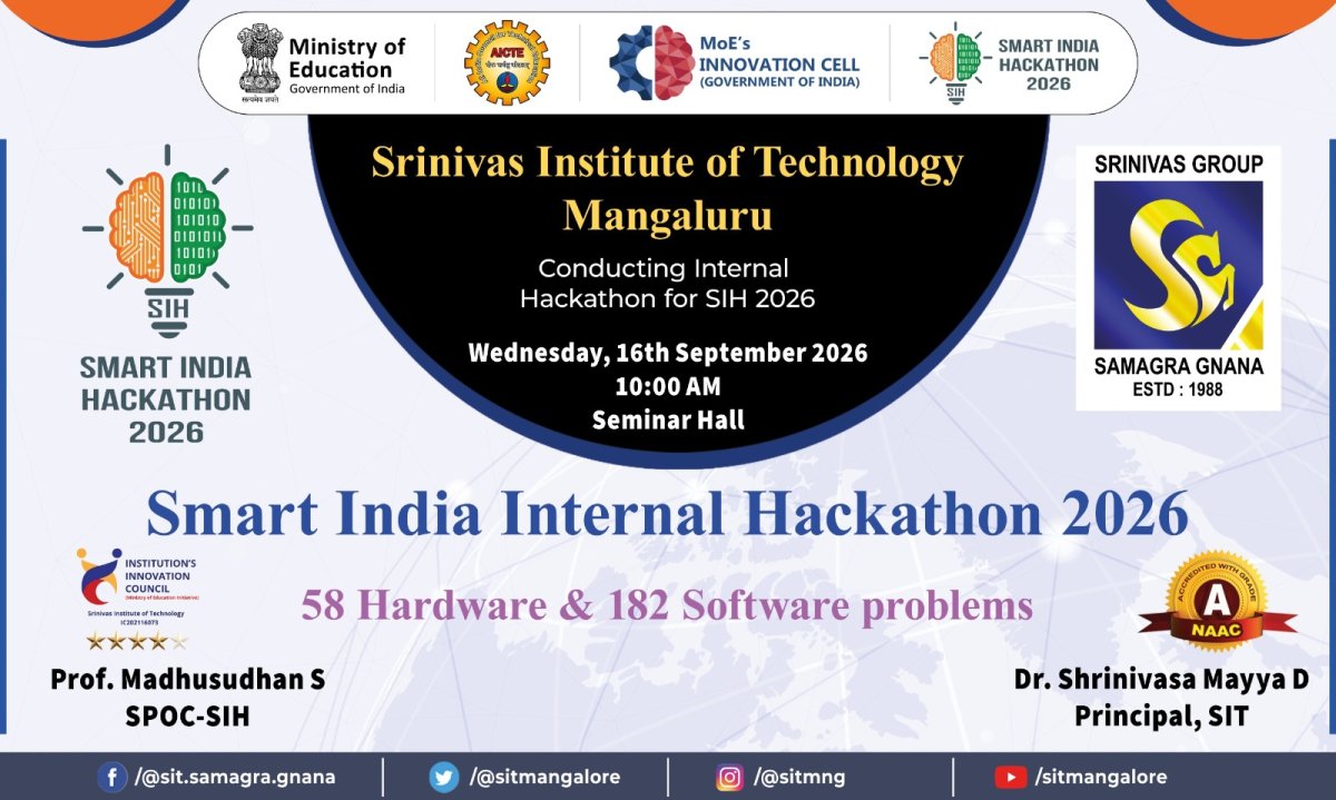 Inauguration Ceremony – Smart India Internal Hackathon (SIH) 2026